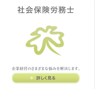 社会保険労務士　企業経営のさまざまな悩みを解決します。詳しく見る